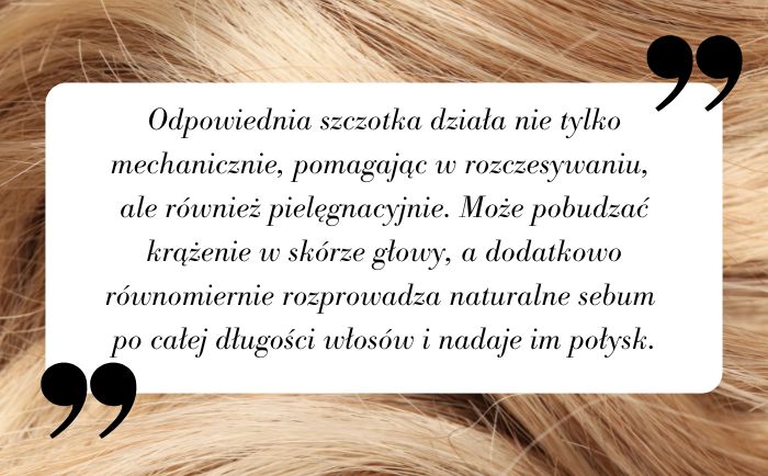 odpowiednia szczotka do włosów